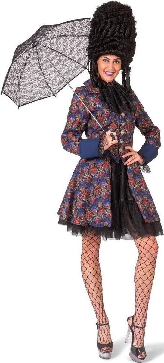 Piraat & Viking Kostuum | Baroque Doodskop Pirate Jas Vrouw | Maat 36-38 | Halloween | Verkleedkleding